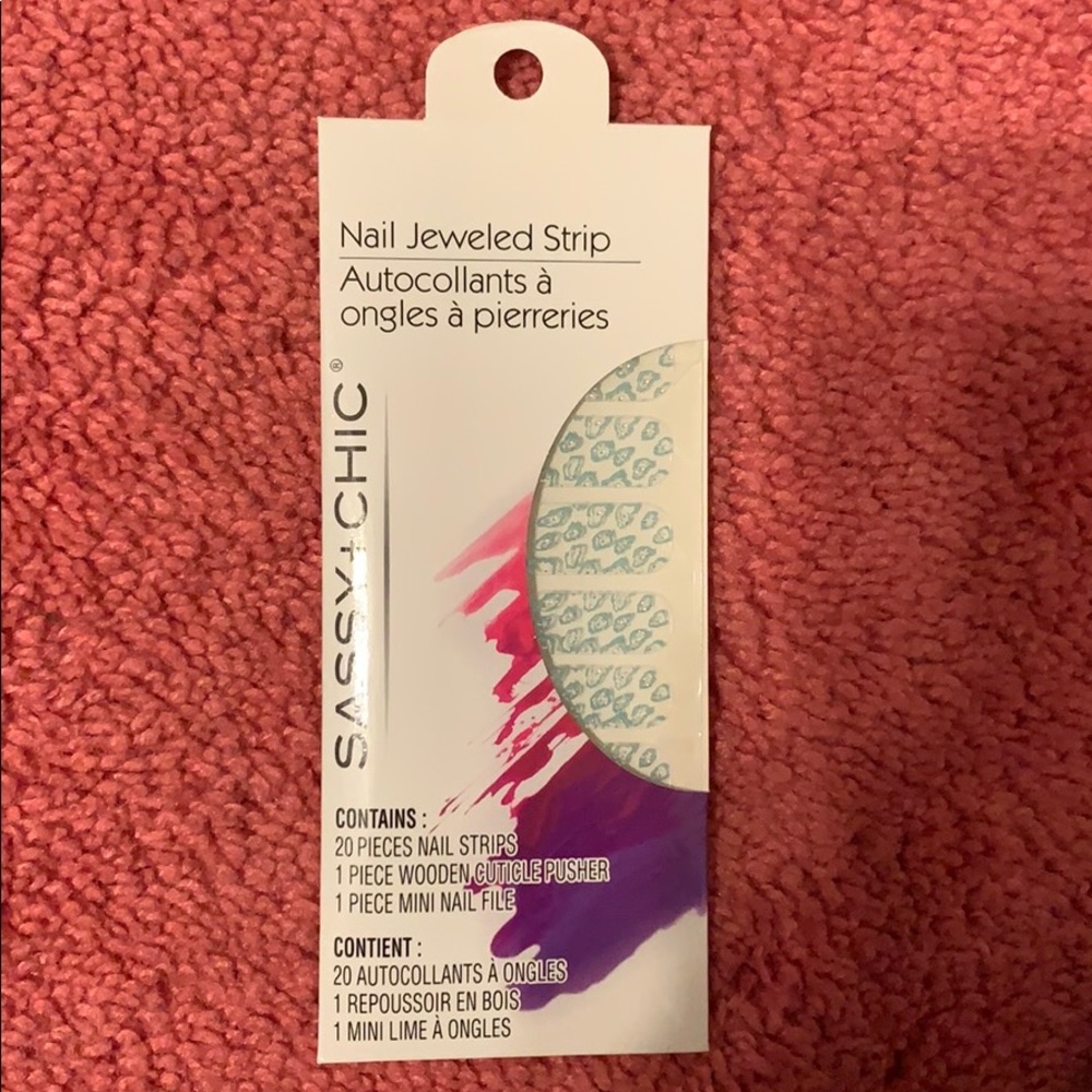 Nail jeweled strip